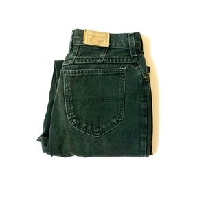 Vintage LL bean high waisted jeans Green 10